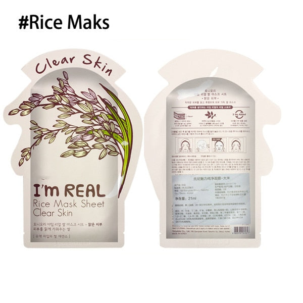 I'm REAL Tony mony Face Mask Moisturizing Facial Mask Oil Control Whitening Shrink Pores Korean Sheet Face Mask Skin Care