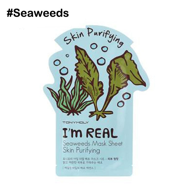 I'm REAL Tony mony Face Mask Moisturizing Facial Mask Oil Control Whitening Shrink Pores Korean Sheet Face Mask Skin Care