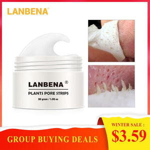 2018 New Style LANBENA Blackhead Remover Nose Mask Pore Strip Black Mask Peeling Acne Treatment Black Deep Cleansing Skin Care