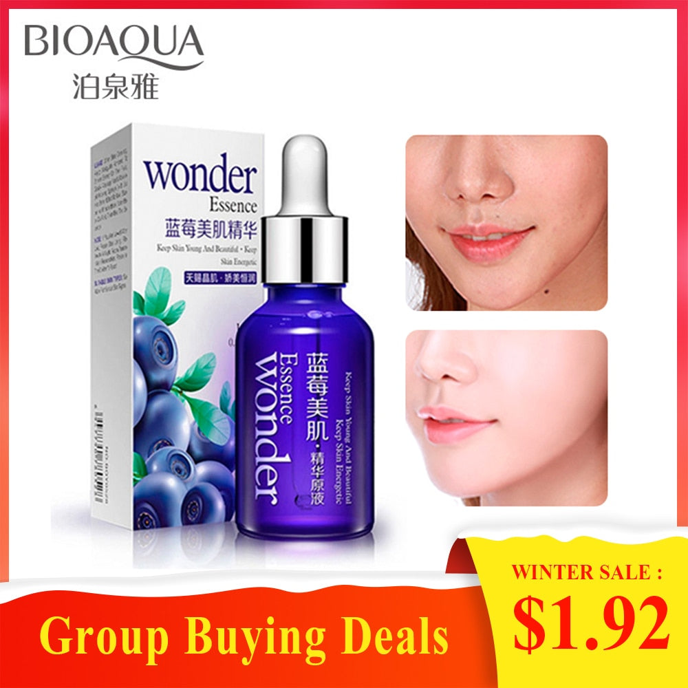 BIOAQUA Blueberry Hyaluronic Serum Acid Liquid Skin Care Anti Wrinkle Collagen Essence Face Care Whitening Moisturizing Oil
