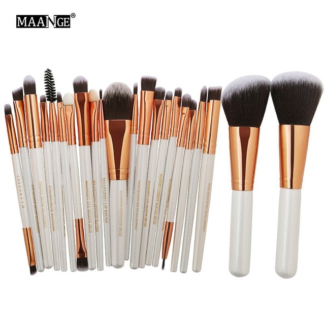22Pcs Cosmetic Makeup Brushes Set Bulsh Powder Foundation Eyeshadow Eyeliner Lip Make up Brush Beauty Tools Maquiagem 2019