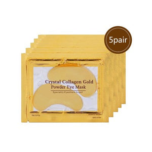 EFERO 5/6/7pairs Black Collagen Crystal Eye Mask Face Mask Gel Eye Patches for Eye Bags Wrinkle Dark Circles Eye Pads Skin Care
