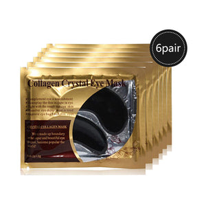 EFERO 5/6/7pairs Black Collagen Crystal Eye Mask Face Mask Gel Eye Patches for Eye Bags Wrinkle Dark Circles Eye Pads Skin Care